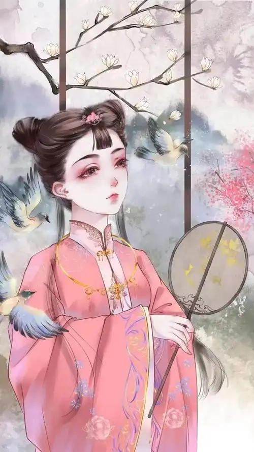 古风女人像头像人物手绘