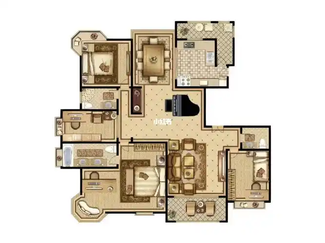 户型由217-230-245-430的大平层组成