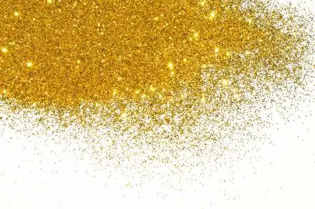 白色的金色闪光的质感背景照片