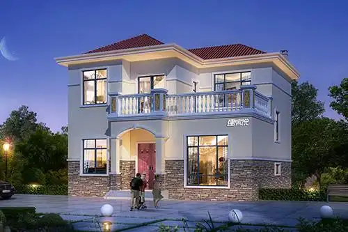 农村二层简单别墅图片