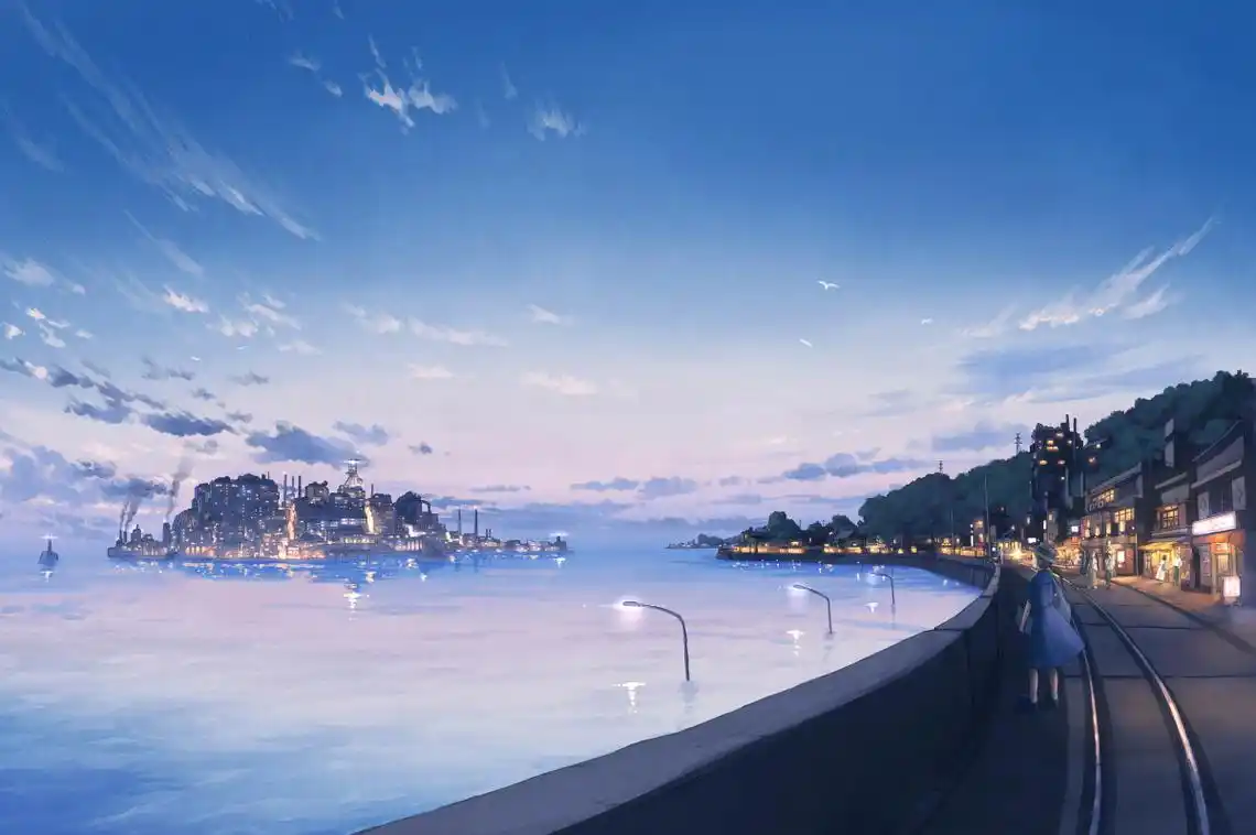 【p站唯美动漫二次元风景美图壁纸】城市都会(2)