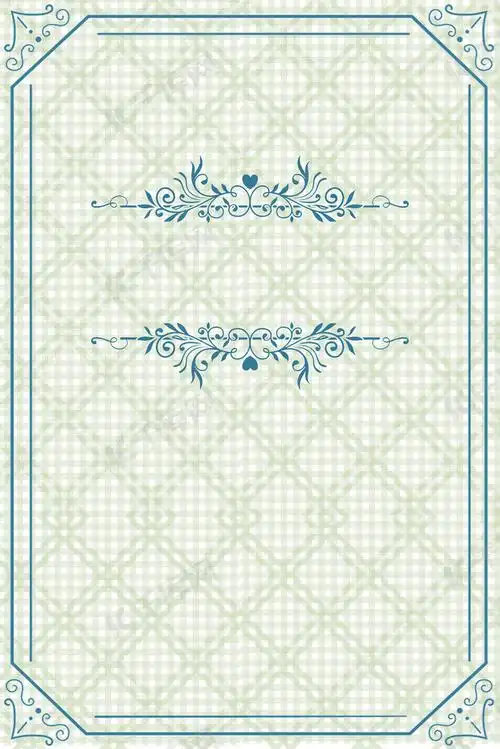 欧式花纹杂志封面背景图片免费下载-千库网