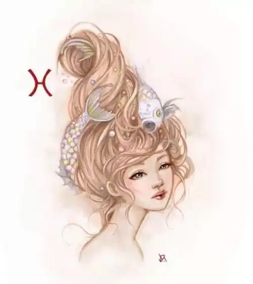 qq双鱼座头像女生版 - 星座网