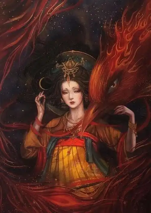 好撩人的眼神啊,她笔尖下的女妖,个个美成凡间精灵!