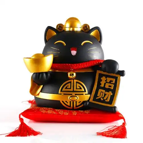 金色招财猫大号摆件家居财猫储蓄存钱罐店铺开业收银台创意礼品