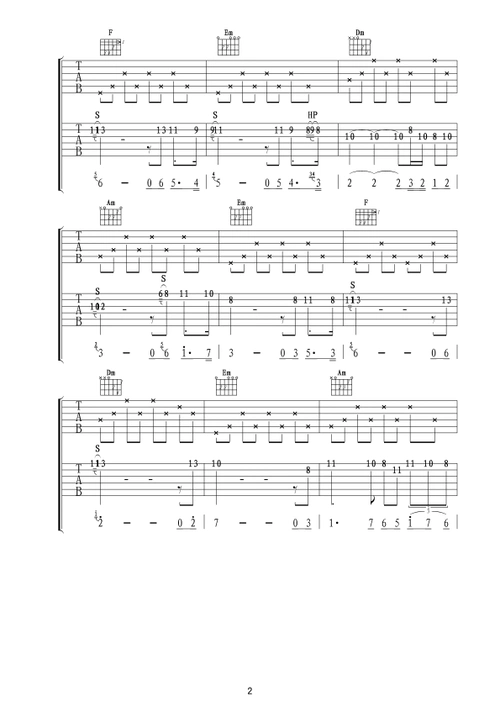 演奏歌曲单音旋律,这一也是最好玩的爬格子了,等于是简单的吉他solo