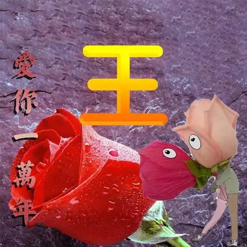 别让爱在心口难开:30张爱情姓氏头像,爱你一万年