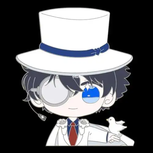 q版怪盗基德金属徽章