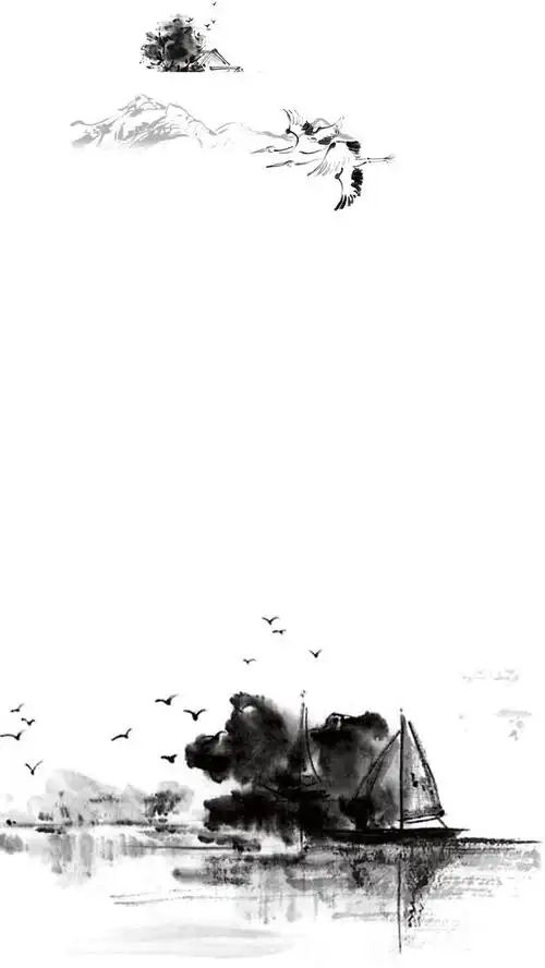关键词 : 水墨画,大气,手绘,背景,黑白,h5