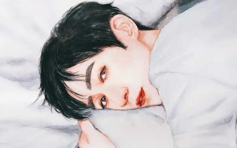 【水彩绘画】【朱一龙】闭眼上色-拢龙这么盯着你顶得住么_哔哩哔哩