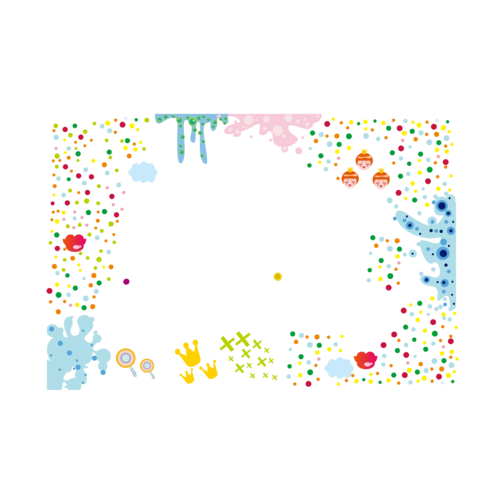 可爱卡通背景元素边框