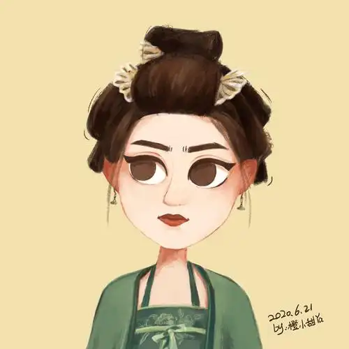 传闻中的陈芊芊同人插画头像练习