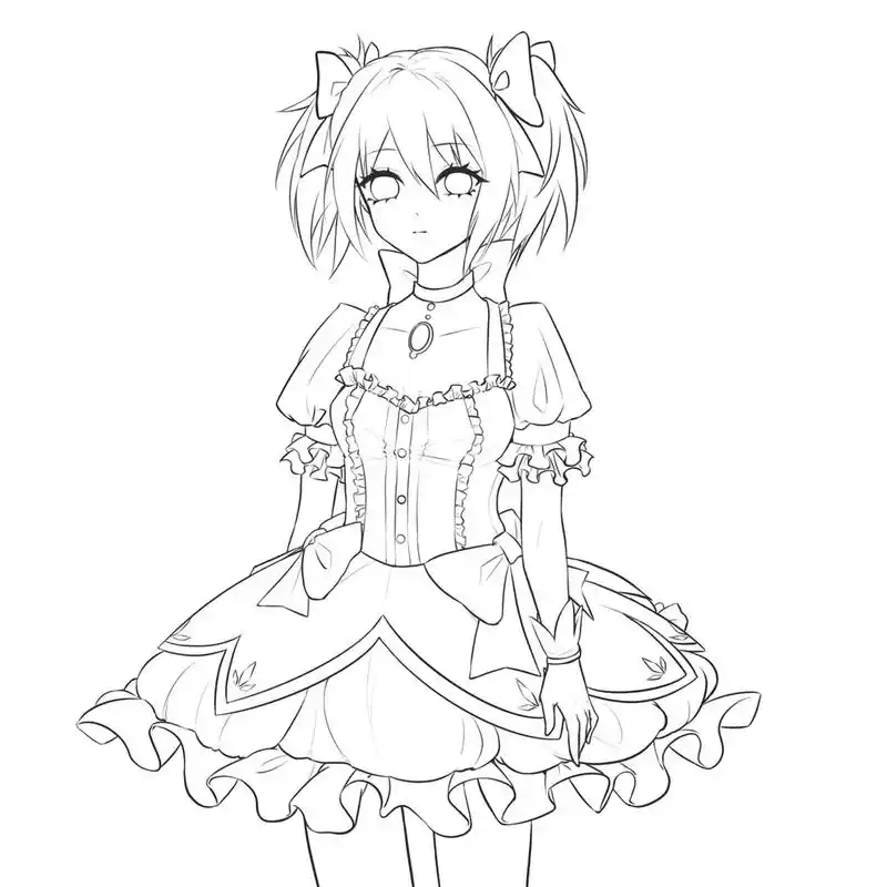 魔法少女小圆#procreate绘画 #二次元 #魔法少女小 - 抖音