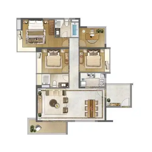 华发江南府户型图 - 广州房掌柜