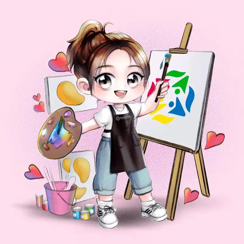 坚持每年都给可爱的老师们更新卡通形象#画室日常 #q版人物  - 抖音