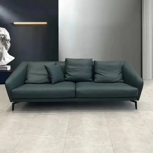 沙发意式极简小户户型客厅家具头层牛皮2米整体皮艺沙发