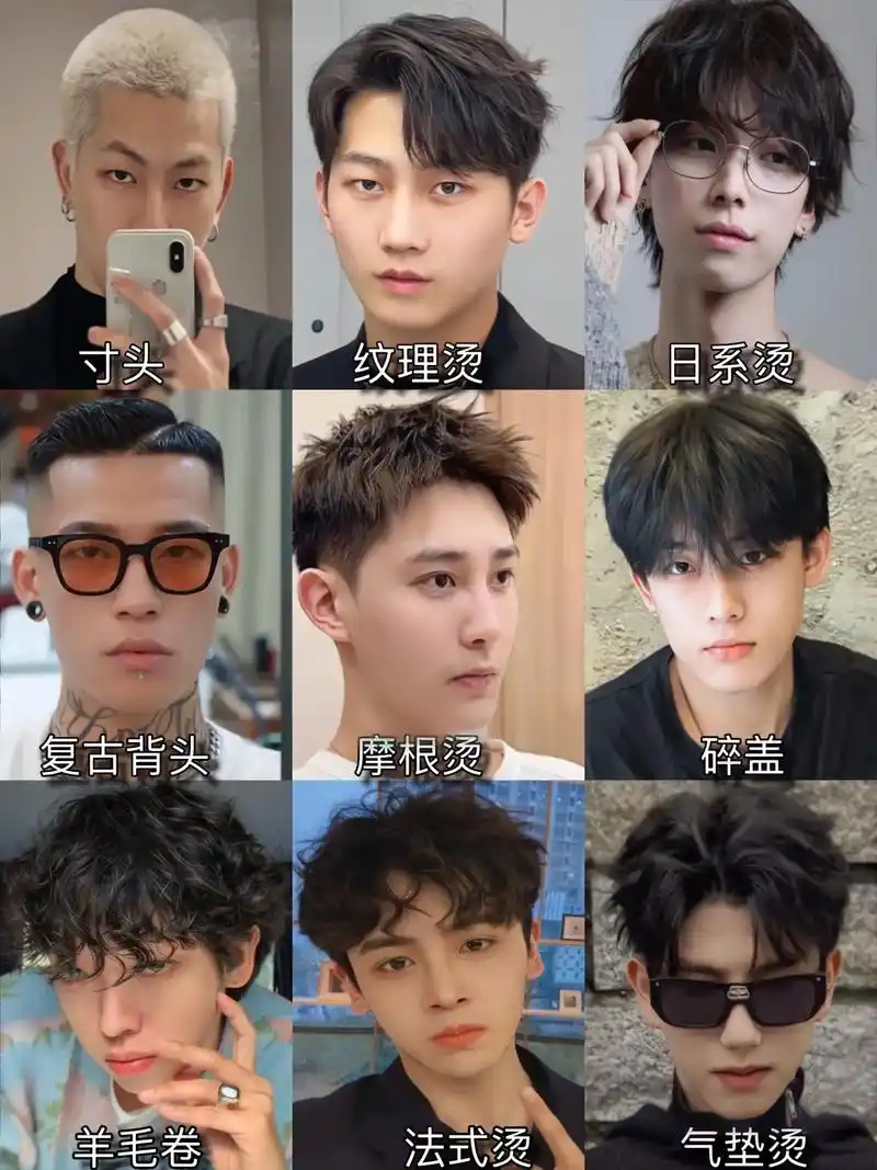 亚洲男生发型大全根据脸型选发型.#创作灵感 #同城美发店推荐 - 抖音