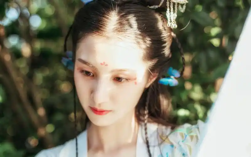 汉服美女唯美诗意古风写真图片桌面壁纸