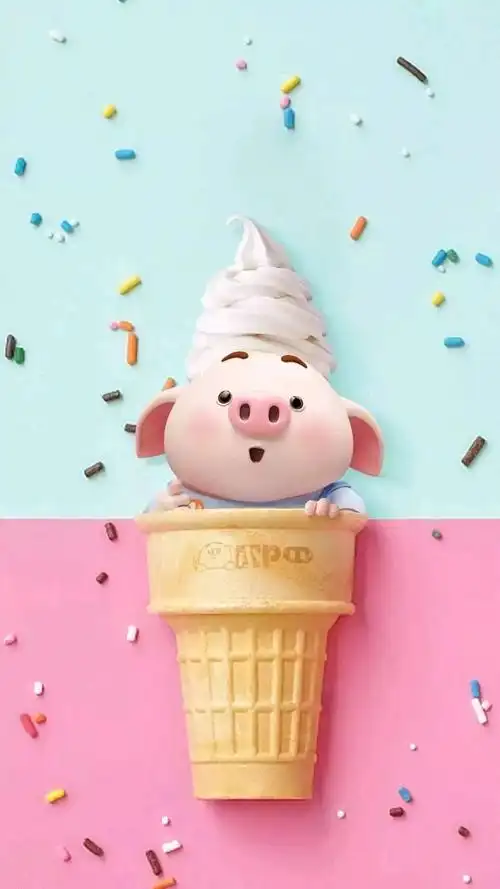 刷爆抖音的猪猪壁纸!