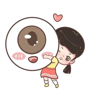 预防近视宣传栏卡通表情元素png素材眼睛元素蓝色简约科学防控近视