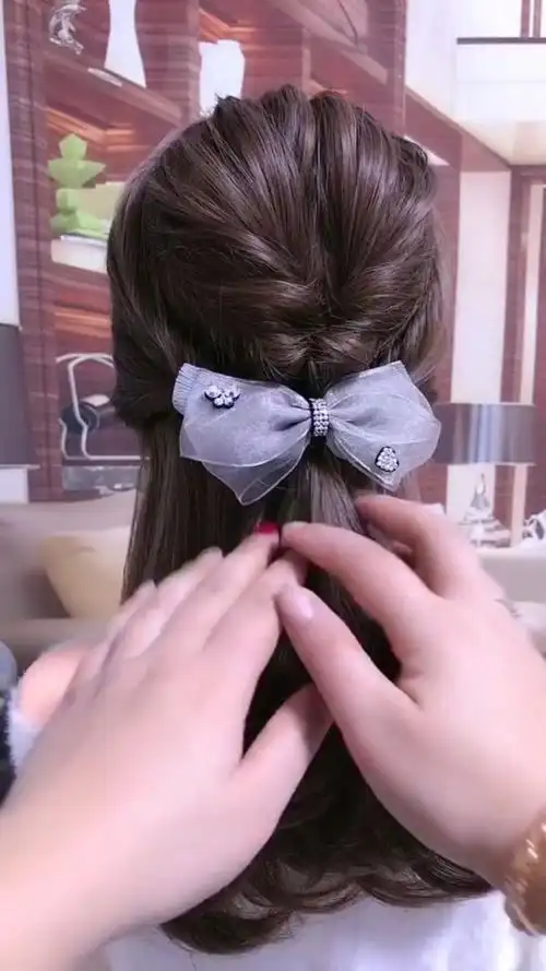 日常#编发#韩式#造型#盘发