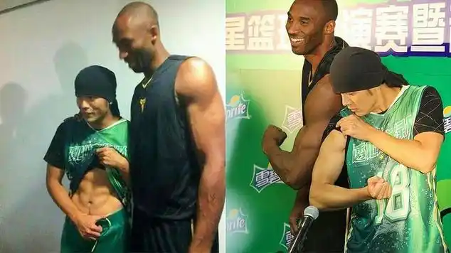 周杰伦也有过八块腹肌!科比和周杰伦有过什么故事?