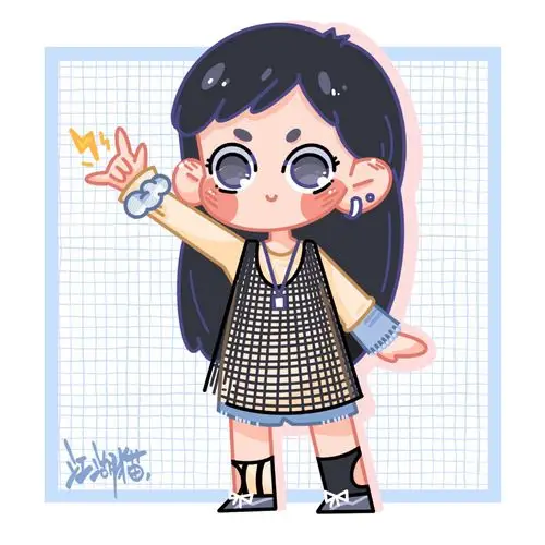 手绘-头像-吴宣仪-吴宣仪的穿搭公式