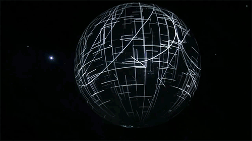 视觉艺术装置用全息投影打造浩瀚磅礴的银河系