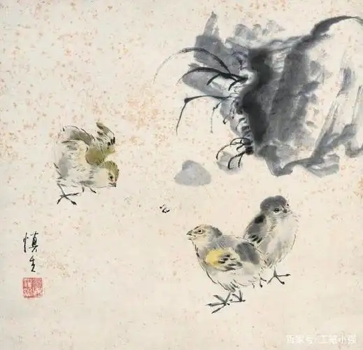 能工笔亦能写意,而以小写意花鸟画最富影响.汪慎生作品欣赏