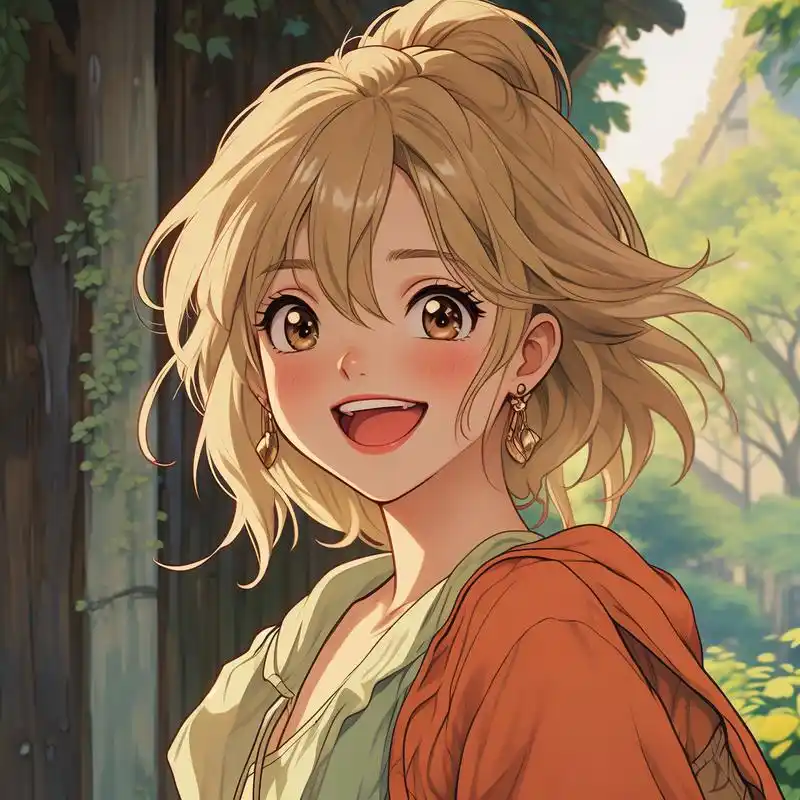 吉卜力色彩动漫美女78优雅头像94