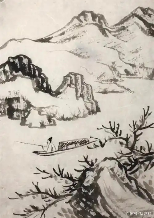 山水画入门必修课,小写意国画山水画法步骤