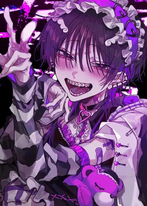 00后画师诡异又吸睛的"病娇朋克"风插画作品 - 知乎