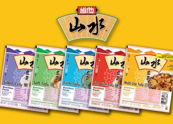 维他新品山水硬豆腐与百搭豆腐全系列换新包装