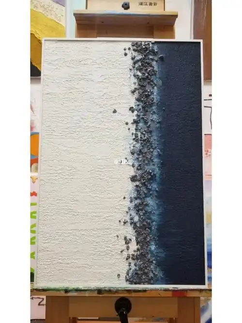 综合材料丙烯肌理装饰画