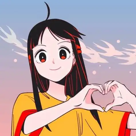 动漫女生比心图片情侣头像 动漫头像图片大全 -【爱个性】