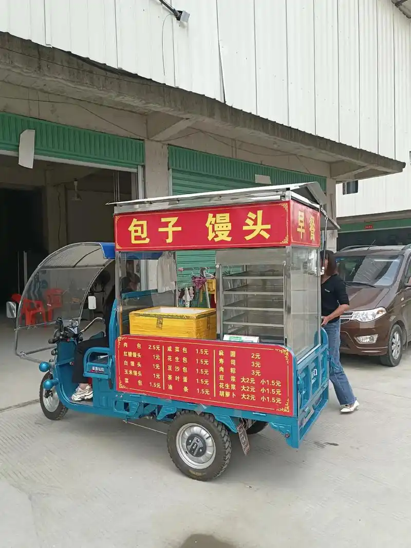 早餐车,包子馒头保温车#流动餐车 #餐车 #摆摊小吃车 #移 - 抖音