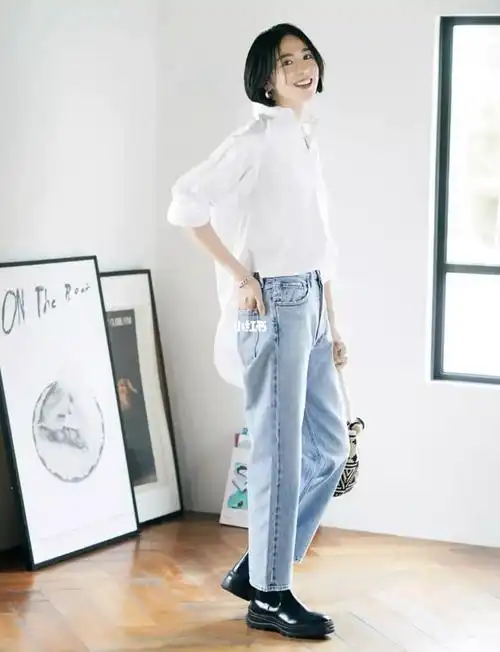 夏日牛仔裤穿搭