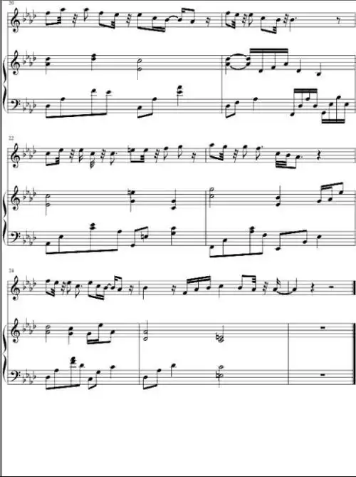 小提琴谱 落叶归根