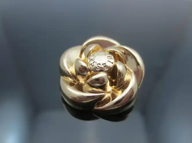 批发供应纽扣金色玫瑰花金属扣款式精美创意服饰扣