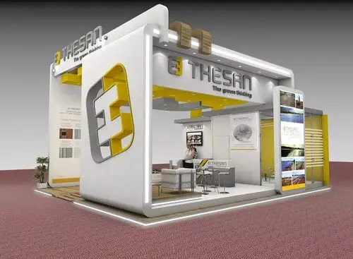 展位展会展台展览展点工装家装快闪店3d效果图设计