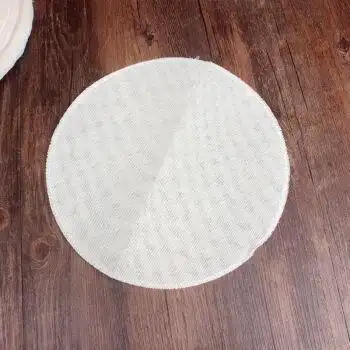 蒸笼布纯棉纱布家用不粘笼屉布蒸馒头包子垫布蒸笼垫圆形加厚大号5片