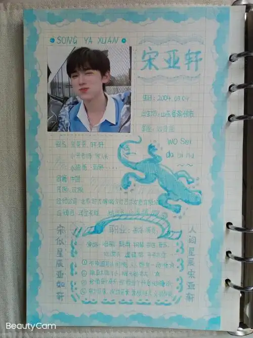 tnt时代少年团手帐宋亚轩