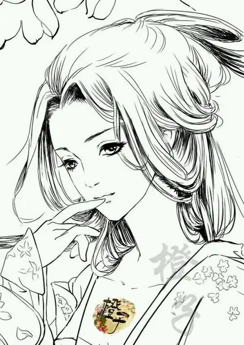 橡皮章素材线稿古风图片来自贴吧侵删