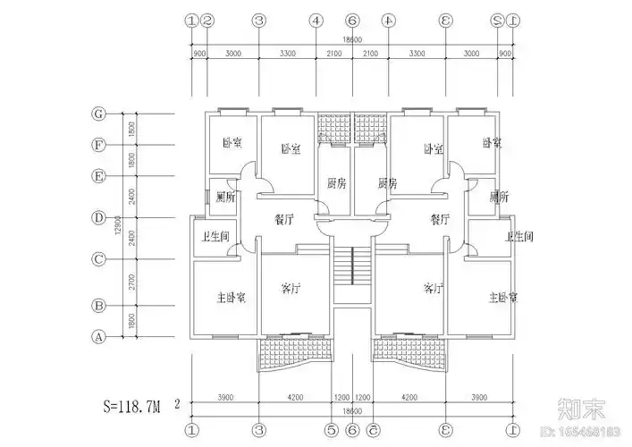 近百套商品房户型平面布置图施工图下载