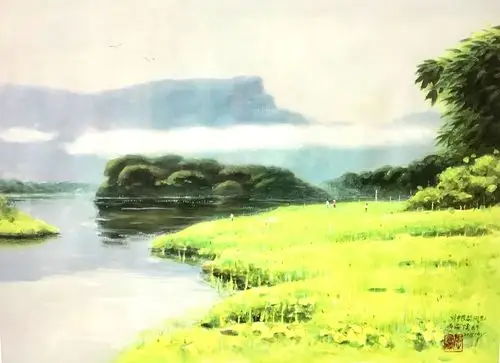 (三)《青山绿水风光好》配诗刘峰 浓润纯净负离子,青草泉水好养颐!