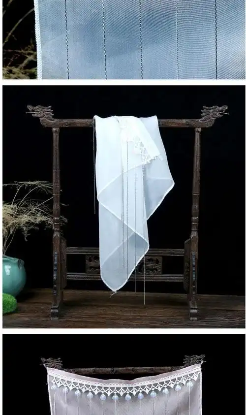 dicify新品面纱古风汉服原创古风面纱女遮面薄款轻纱流苏面纱女蒙面