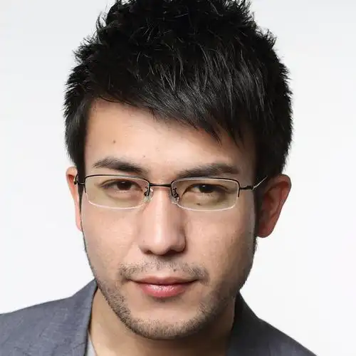 超细超轻高弹钛合金眼镜框 近视眼镜架 商务男款半框 可配近视墨