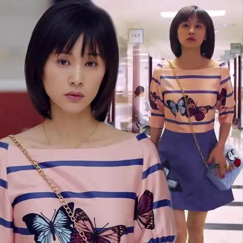 王子文曲筱绡欢乐颂同款连衣裙休闲夏季一字领裙子女一件批发女装