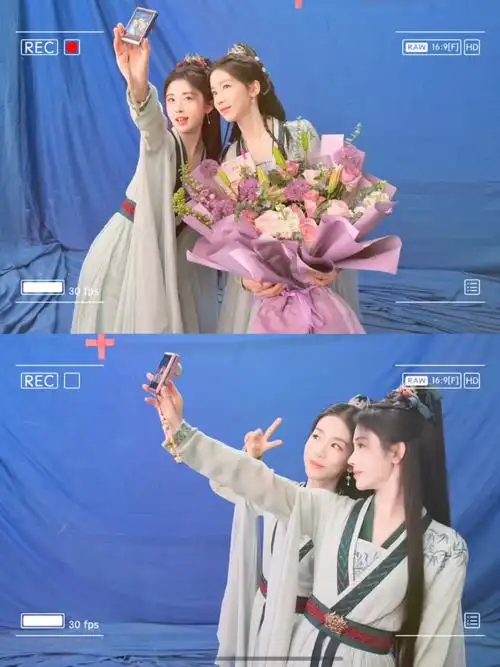 嗑到了鞠婧祎刘梦芮#《千香引》杀青,鞠婧祎刘梦芮同框对我的眼睛