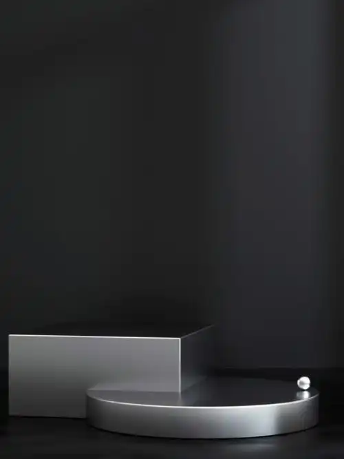 3d背景36黑色质感金属大气背景图